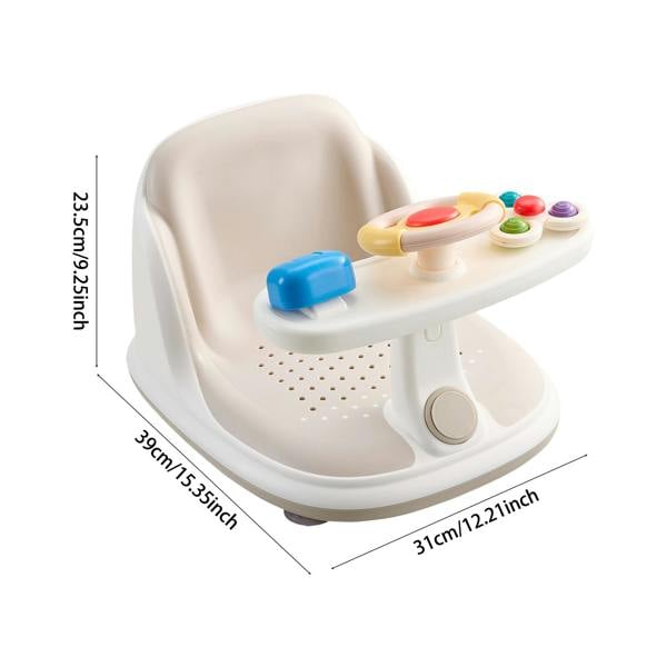 Living and Home Anti-slip Baby Bath Seat for 6-18 Months