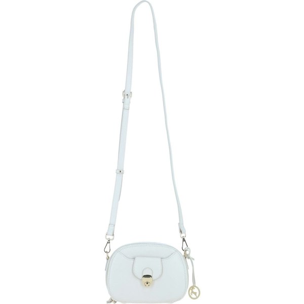 Real Leather Compact Crossbody Bag with Adjustable Strap: y-53