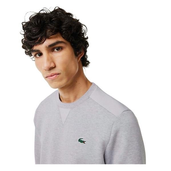 Lacoste Mens Crew Neck Sweatshirt - Grey - 