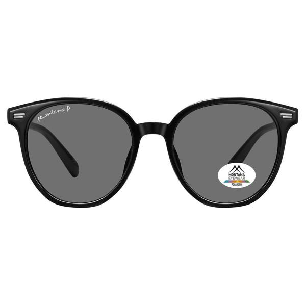 Montana Sunglasses MP182 Shiny Black Grey Polarized