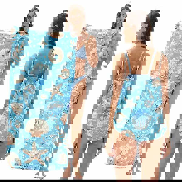 Leaper 2-in-1 Foldable Printed Bath Towel Backpack