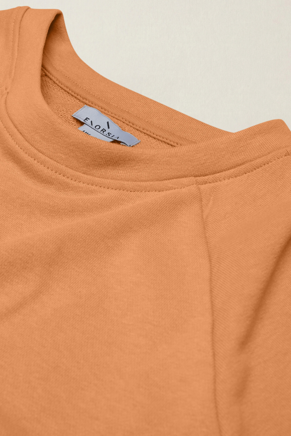 ENORSIA Raw Edge Sweatshirt