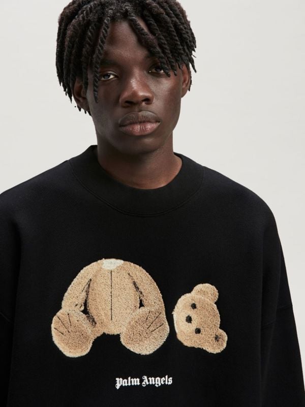 Palm Angels Kill The Bear Logo Jumper - Black