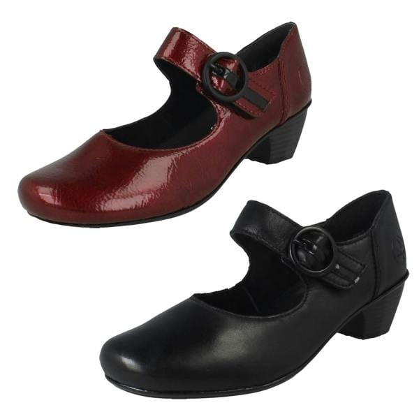 Rieker Ladies Rieker Buckle Detailed Hook and Loop Smart Heels 41756