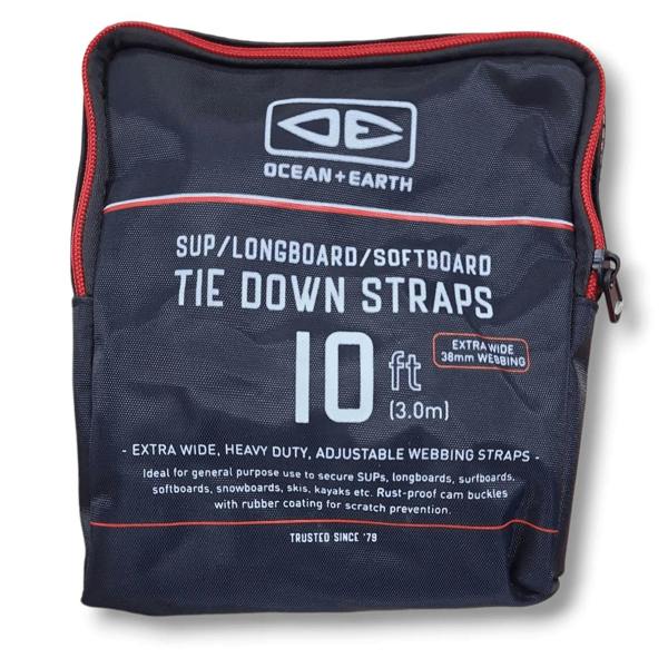 Ocean & Earth Roof Surfboard Rack Tie Down Straps 3 Metre