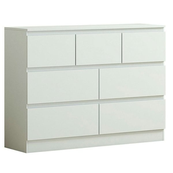Carlton 7 Drawer Cabinet in Matt White