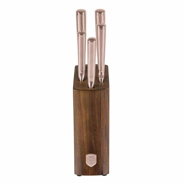 6 pcs knife set with acacia wood stand Berlinger Haus BH3126