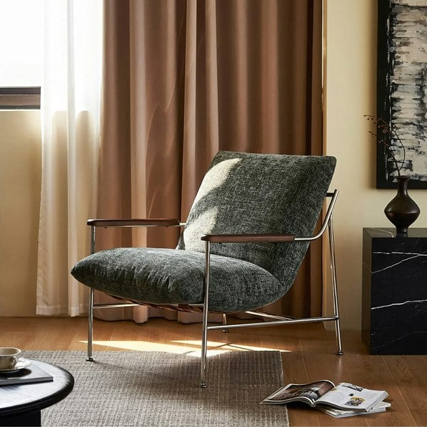 Rit Concept Orozco Lounge Chair With Ottoman, Chenille