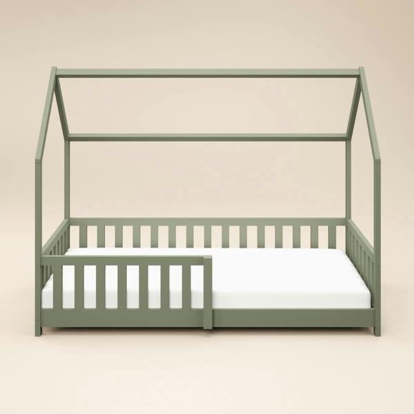 Flair Explorer Single Play House Floor Bed with Rails Wooden