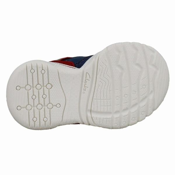 Clarks Kids Clarks Casual Colourblock Trainers Feather Pace