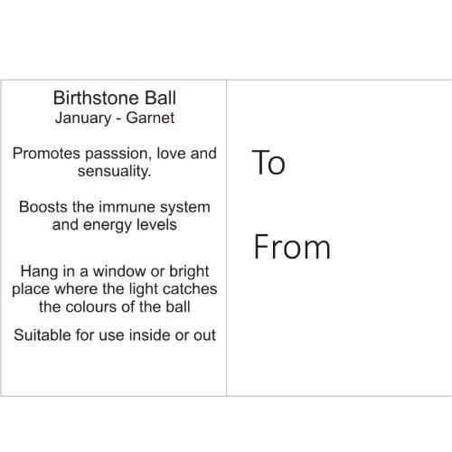 Birthstone Ball - January - Garnet