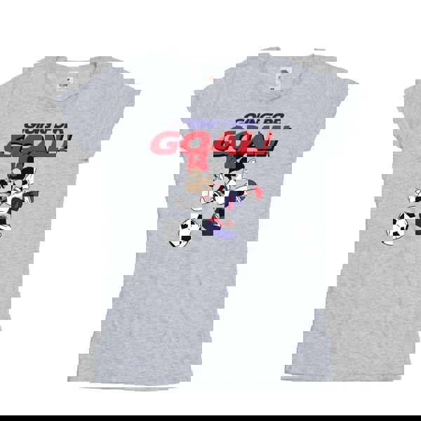 Disney Womens/Ladies Minnie Mouse Going For Goal Cotton T-Shirt - Sports Grey
