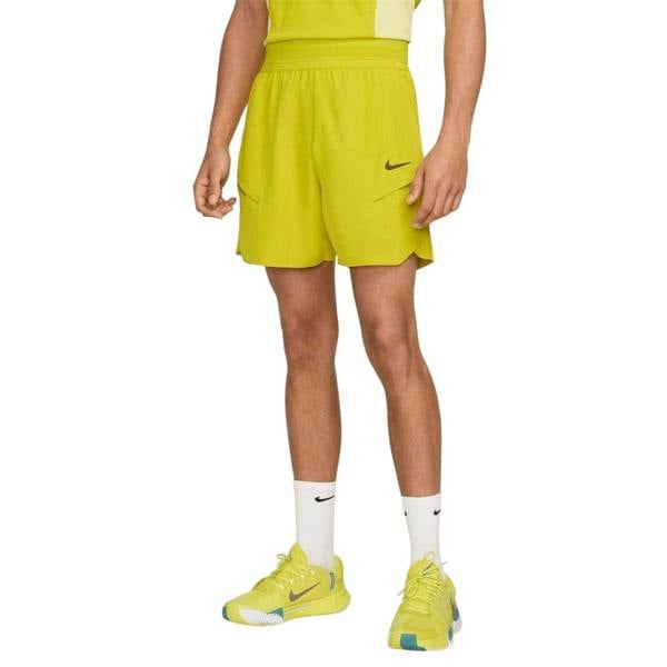 Nike Mens Advantage Tennis Shorts - Vibrant Yellow - 