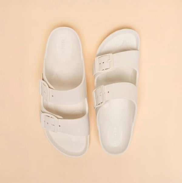 Joules SUNSEEKER Womens Sliders White