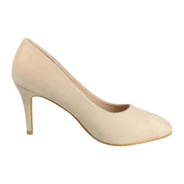 Spot On Ladies Spot On Wide Fit 8cm High Heel Court Shoes F90148