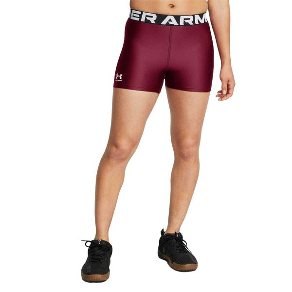 Under Armour Womens/Ladies HeatGear Compression Shorts - Red - 