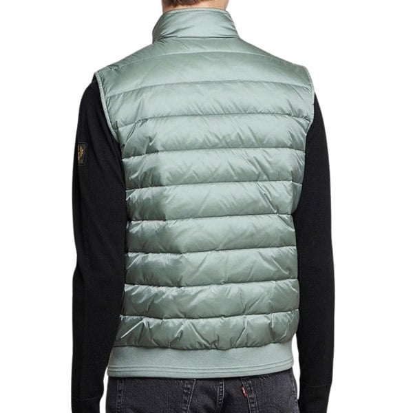 Belstaff Circuit Steel Green Gilet Down Jacket M