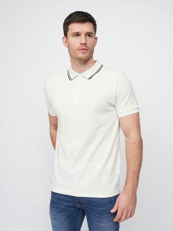 Duck and Cover Samtrase Polo - Off White