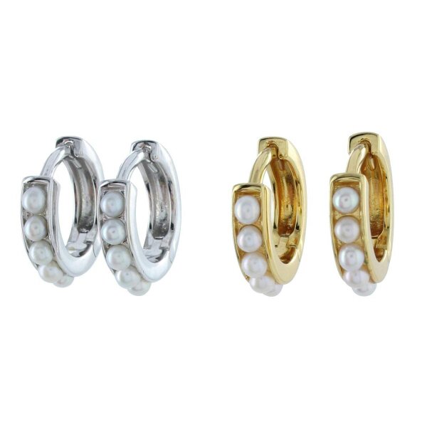 Reeves & Reeves Pearl Huggie