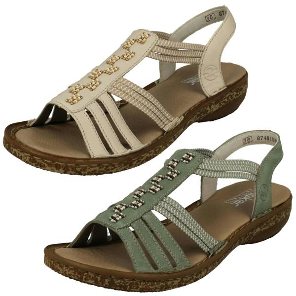 Rieker Ladies Rieker Casual Strappy Slip On Sandals 62855