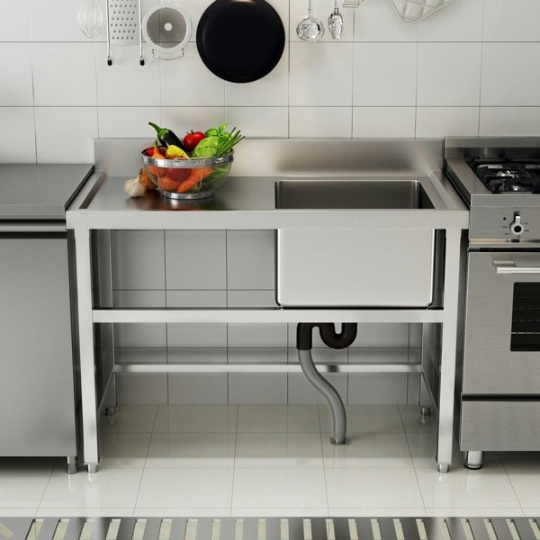 4ft Stainless Steel Kitchen Commercial Sink Kitchen Sinks Living and Home
