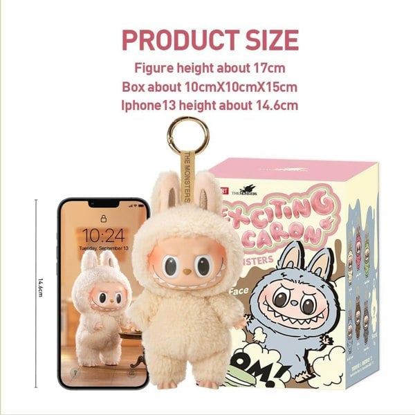 THE MONSTERS – Exciting Macaron Series Whole Set (6 Boxes) | Labubu Designer Vinyl Face Blind Box Collectible Art Toys - Brand New