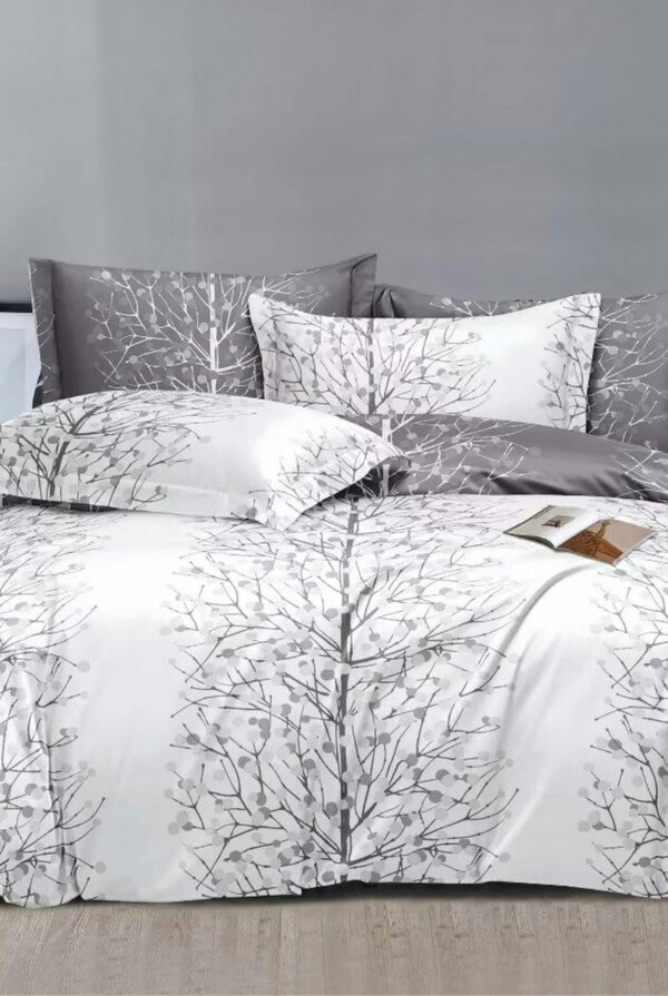 Ezysleep Silver Nature Printed Duvet Set