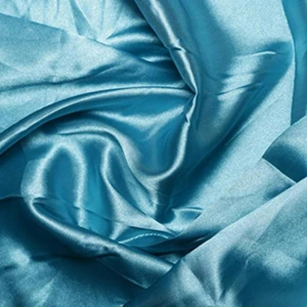 Minerva Core Range Premium Soft Liquid Satin Dressmaking Fabric per metre, 150cm / 59" Wide - Turquoise