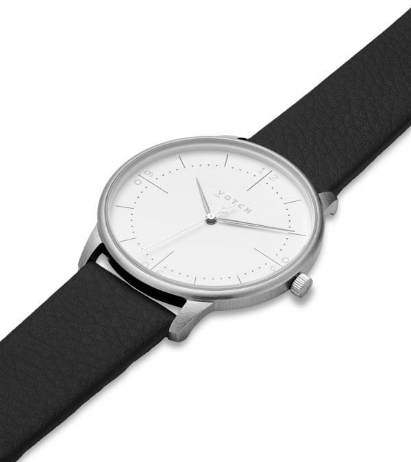 Votch Silver & Black Watch | Aalto