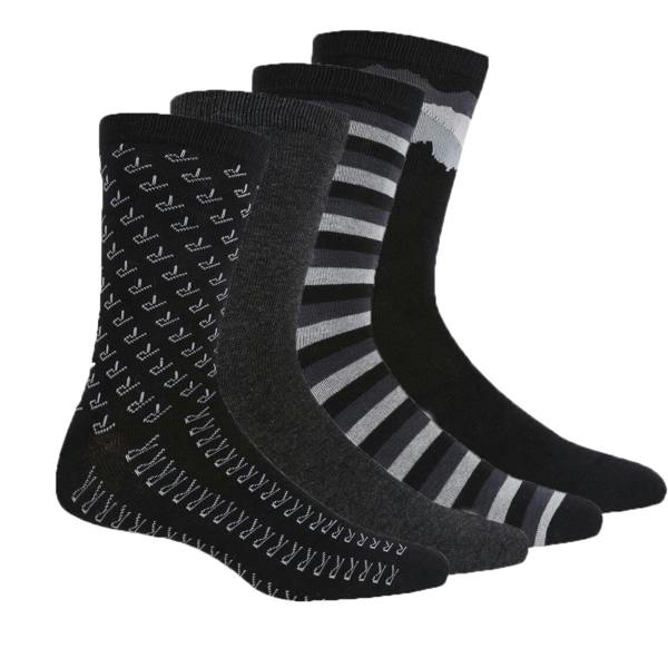 Regatta Mens Lifestyle Socks (Pack of 4) - Black - 