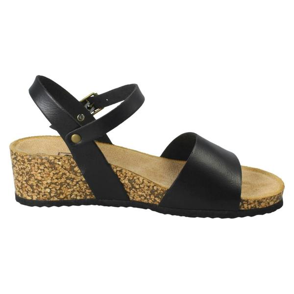 Down to Earth Ladies Down To Earth Wedge Heeled Summer Sandals F12088