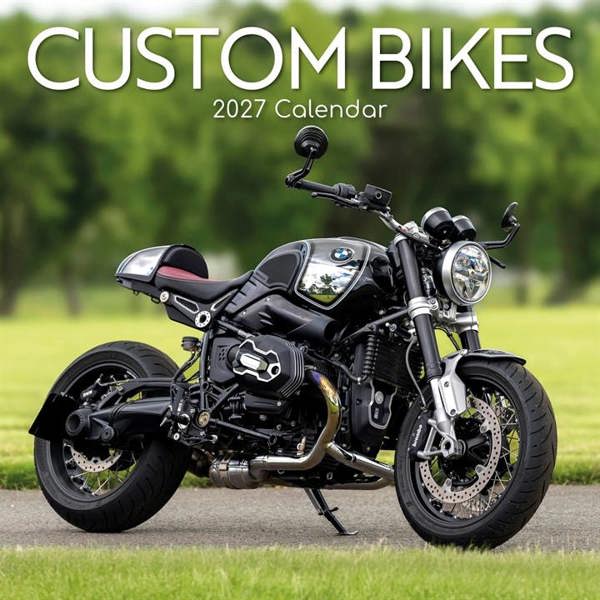 Custom Bikes Calendar 2027, Wall Calendars, Month To View, Transport, Gift