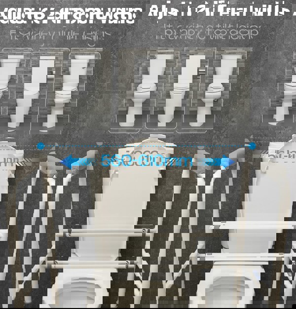 Aidapt Ashford Hgt Adjustable Toilet Frame Free standing