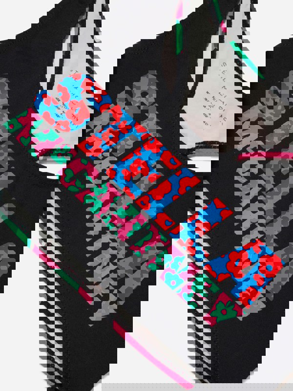 Stella McCartney Kids Stella McCartney Girls Cropped Floral Logo Sports Top