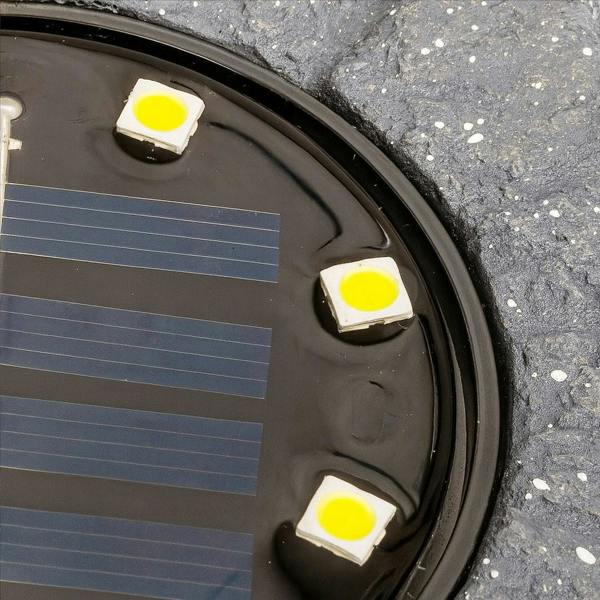 Milagro Rock Solar Lamp 3000K Ip44 Grey