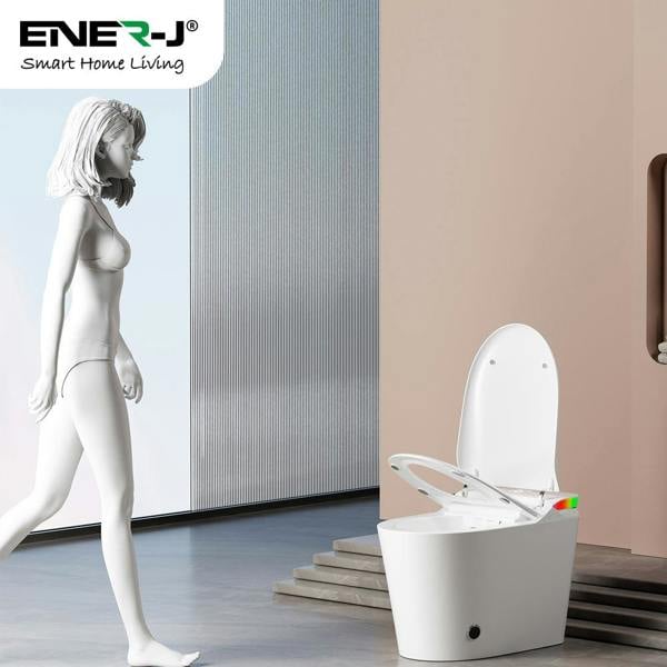 ENER-J HygienePro Smart Toilet with Instant Heating, Heated Seat, UV Sterilisation & Remote Control, Integrated Tank Bidet System