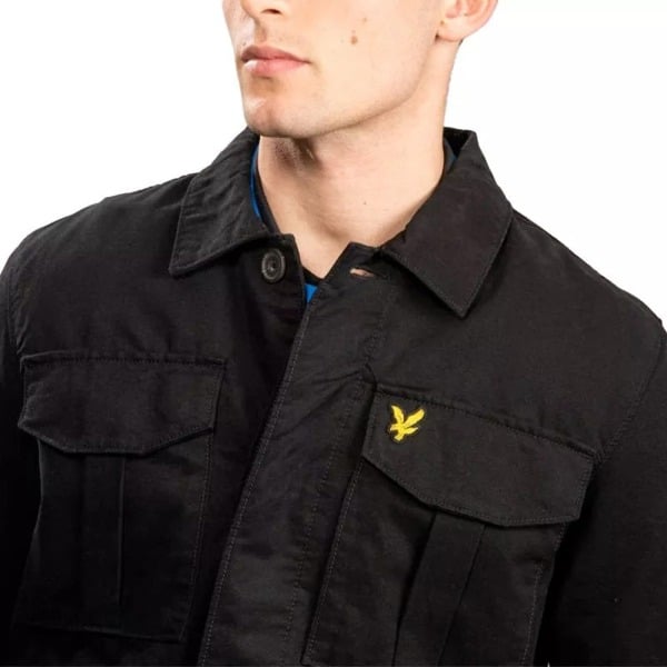 Lyle & Scott Large Pockets Black Utility Jacket - Black