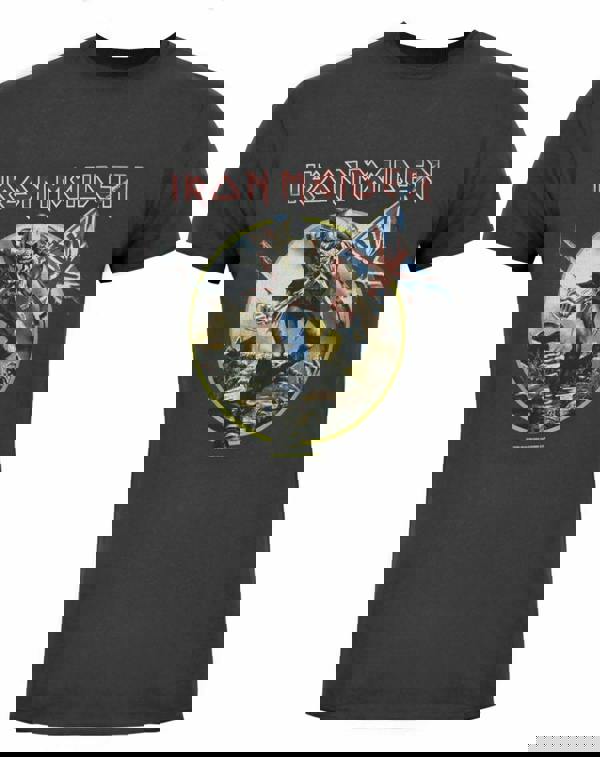 Amplified Clothing Mens Grey Iron Maiden Short Sleeved T-Shirt