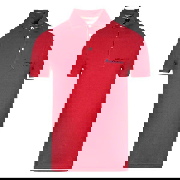 Aquascutum Unisex Adult Signature Logo Polo Shirt - Red