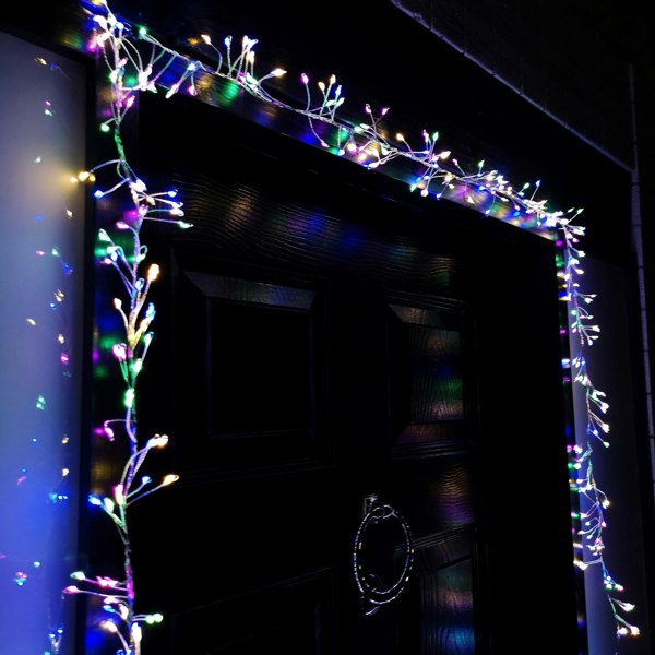 Samuel Alexander 5.5m 880 LED Indoor Outdoor Christmas Door Lights in Multi-Coloured