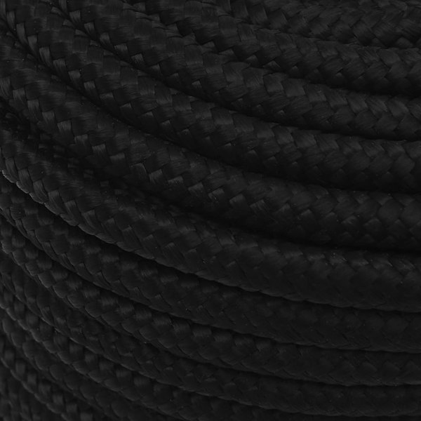Berkfield Work Rope Black 12 mm 100 m Polyester