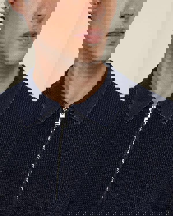 Larsson & Co Gaerum - Vintage Wash Long Sleeve Polo Shirt