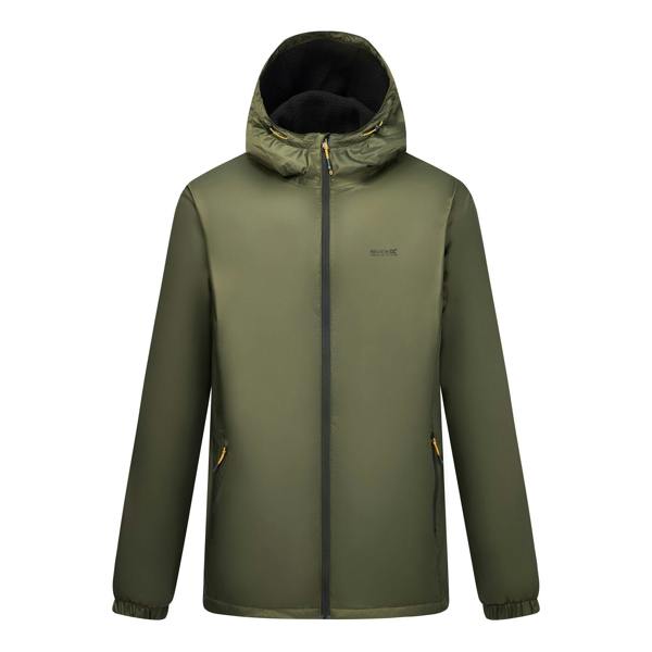 Regatta Mens Kybre Fleece Lined Jacket - Dark Khaki