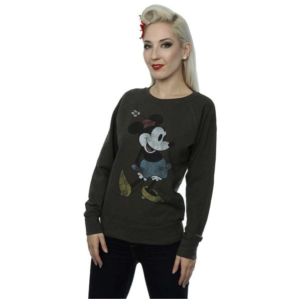 Disney Womens Classic Minnie Mouse Heather Sweatshirt - Light Graphite