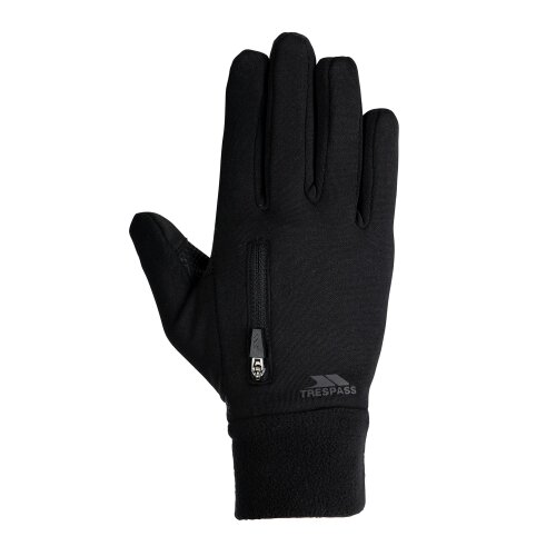 Trespass Unisex Adult Moncur Glove - Black - Black - 94% Polyester/6% Elastane