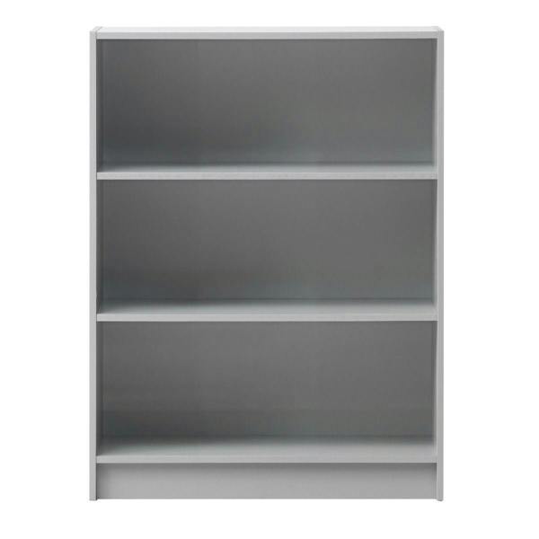Timber Art Design 3 Tier Bookcase Wide Display Shelving Storage Unit Wood Furniture