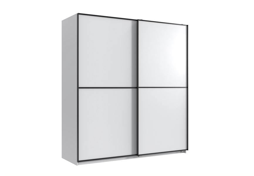 TJ's Furniture Ulm 2 Door Sliding White