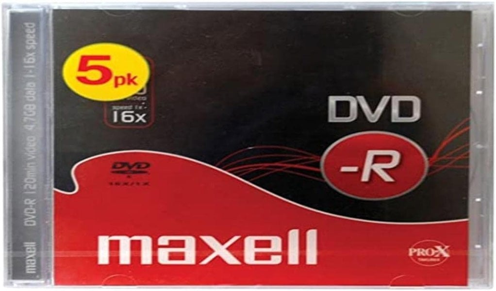 Maxell DVD-R 5 Pack Jewel Case 5mm 16x Speed