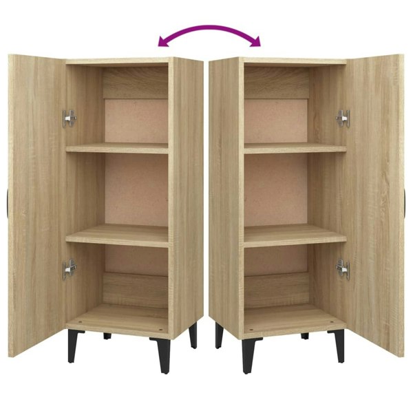 Berkfield Sideboard Sonoma Oak 34.5x34x90 cm Engineered Wood