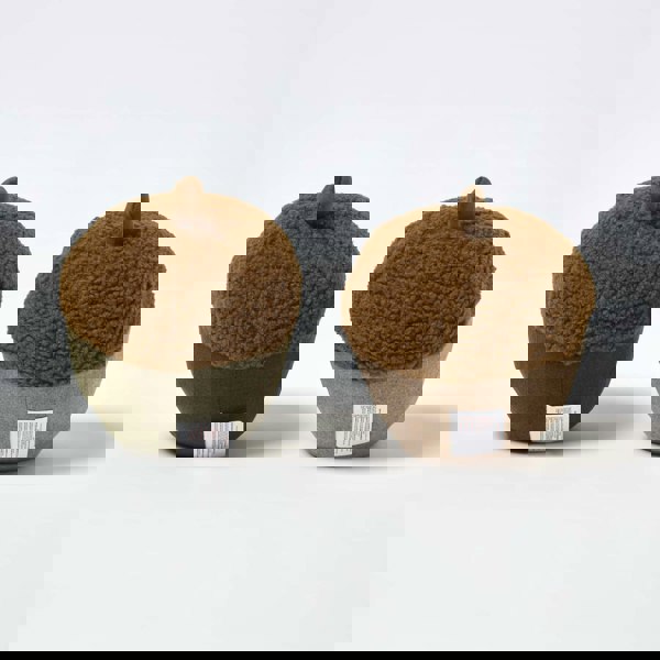 HOMESCAPES Luxury Fabric Acorn Doorstop Set of 2